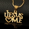 Jesus Love Me medálos nyaklánc - arany színben