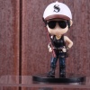 PUBG minifigura - női karakter fehér baseball sapkában figura